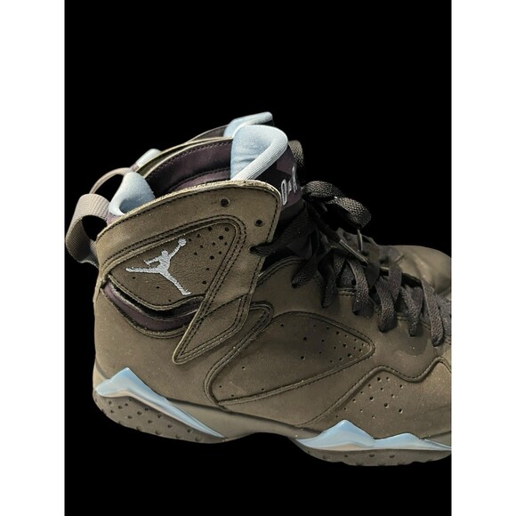 Nike Air Jordan 7 Retro Chambray Mens Size 9.5 Black Basketball Shoes Sneakers - Picture 7 of 11